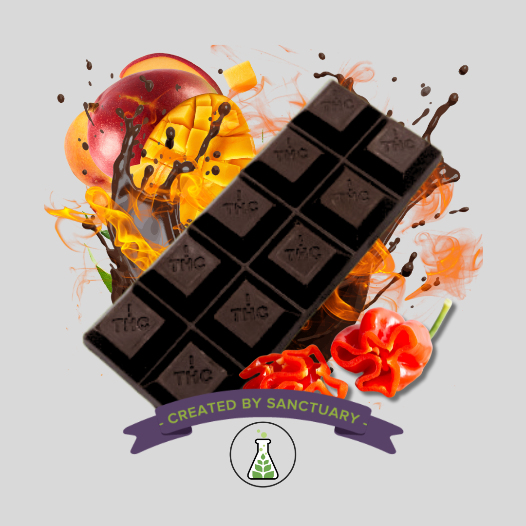 Photograph of product: Mngo Habanero Dark Chocolate Bar 100mg