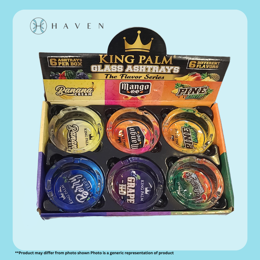 Photograph of product: King Palm Glass Ash Tray