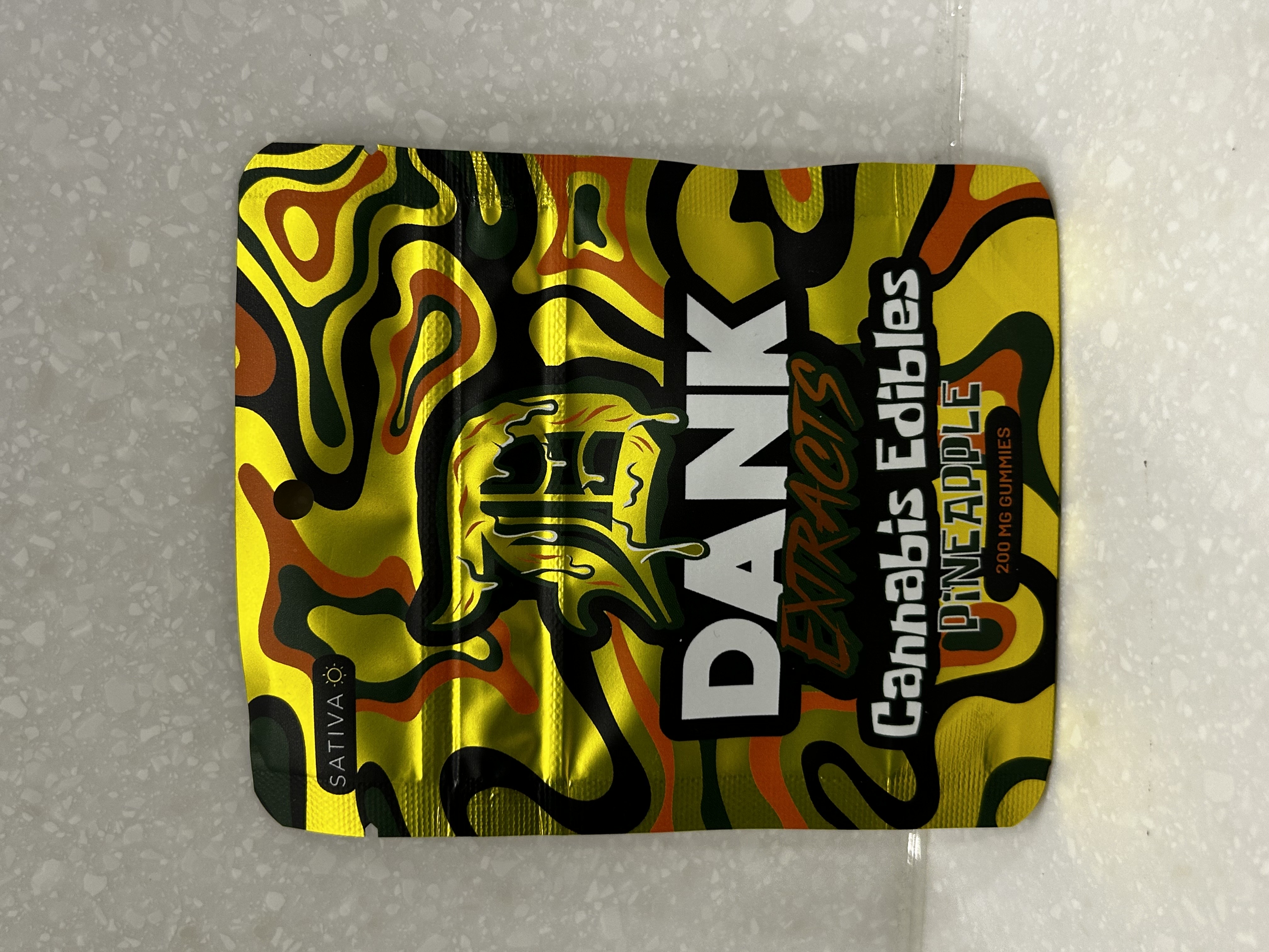 Photograph of product: Dank | Gummies | Pineapple | 200mg