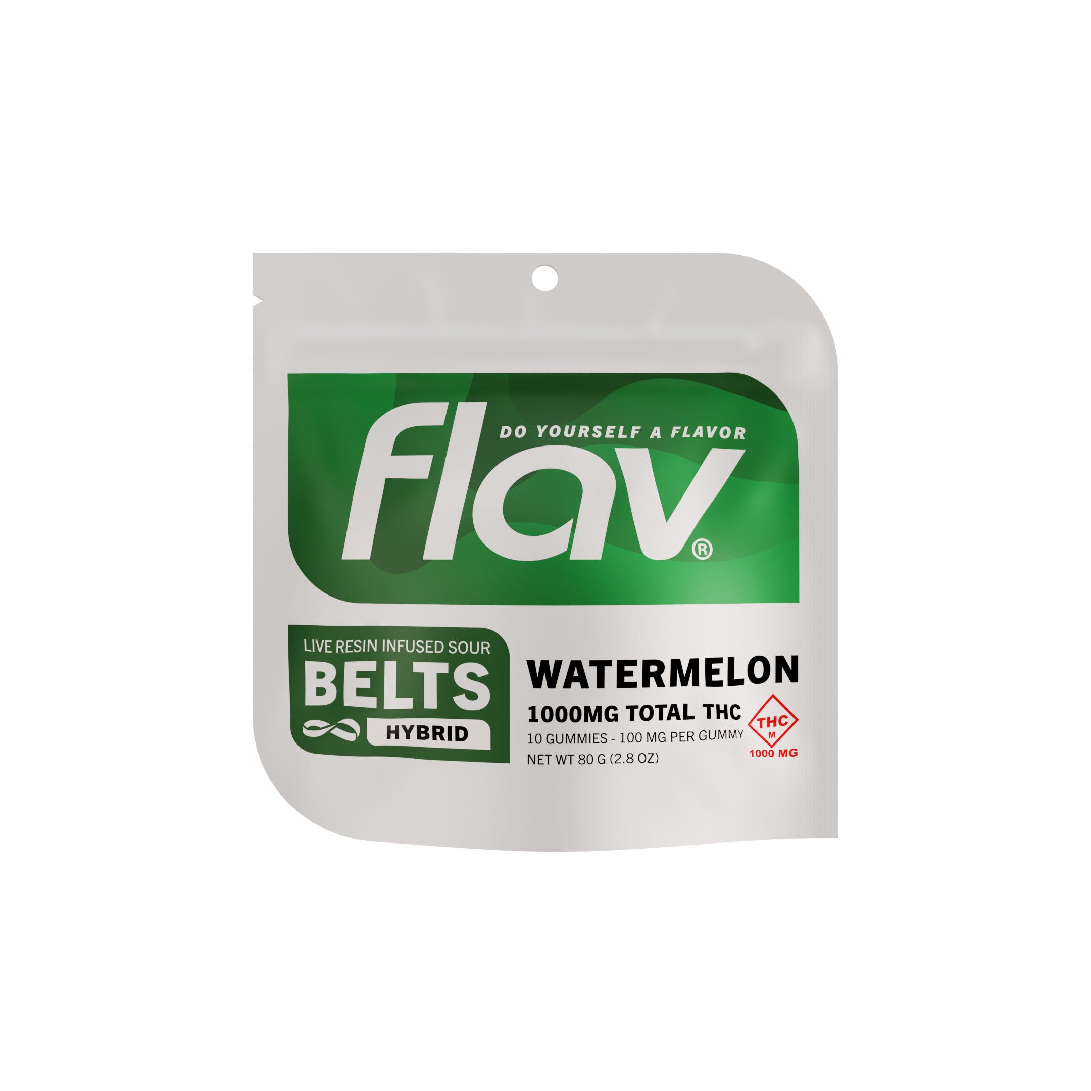 Photograph of product: Watermelon Belt - 1000mg - Live Resin