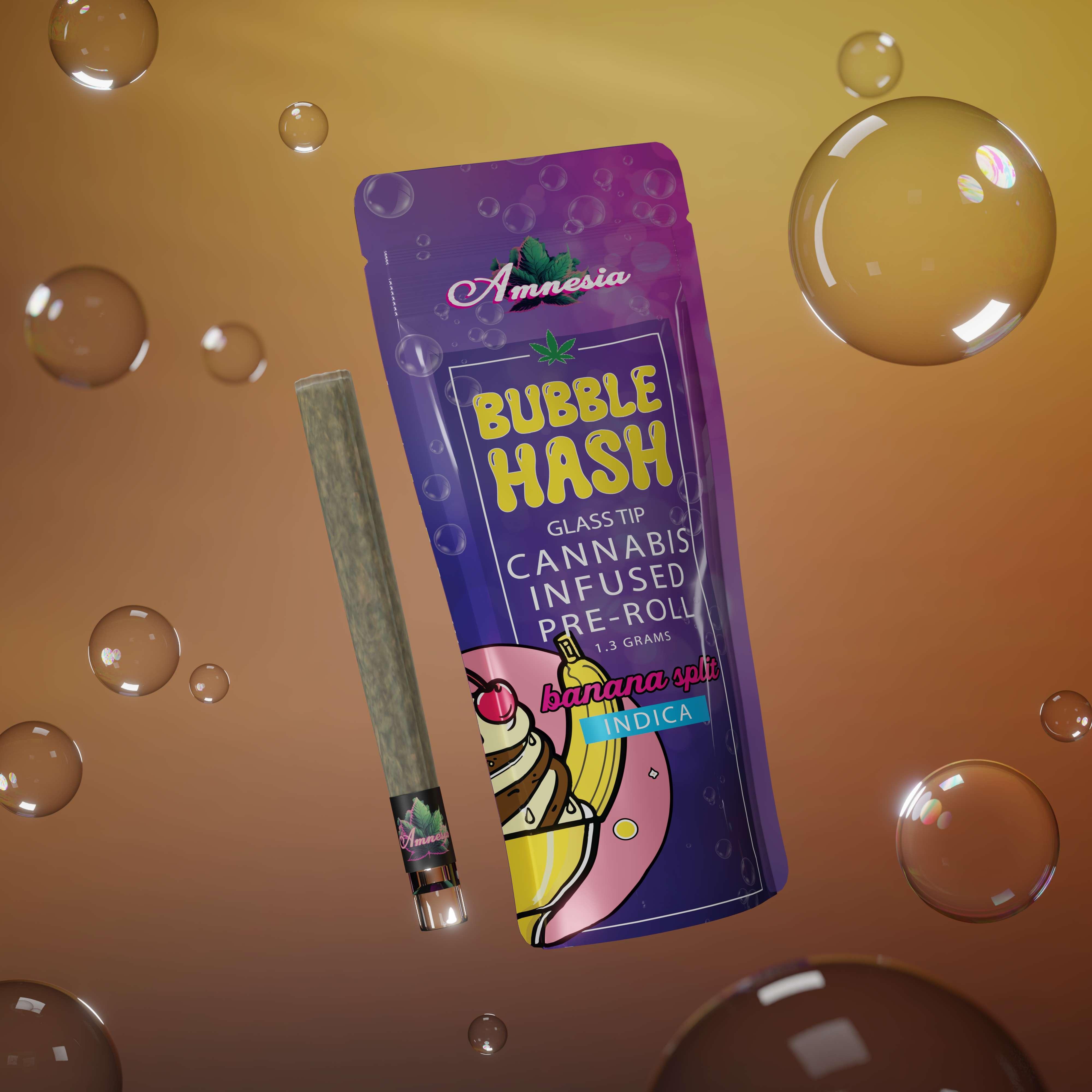 Photograph of product: Amnesia - 1.3g Bubble au chocolat Infused Preroll - Banana Split