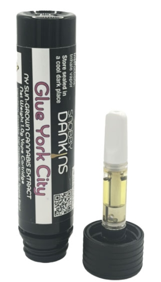 Photograph of product: Snobby Dankins Glue York City 510 Vape Cartridge 1g