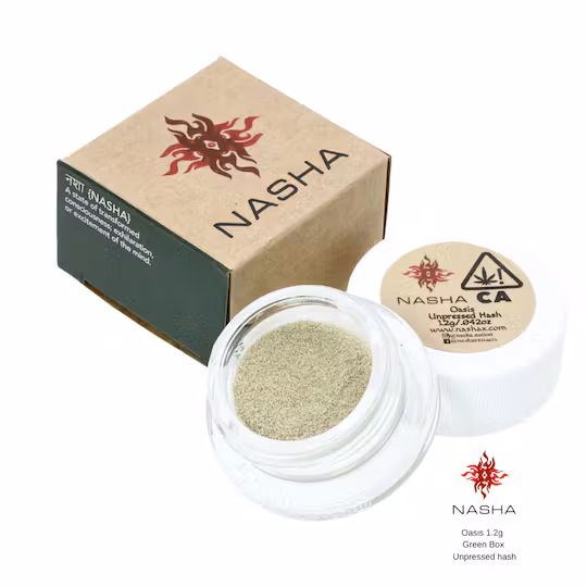 Photograph of product: Nasha | Green Unpressed au chocolat Space Rocks