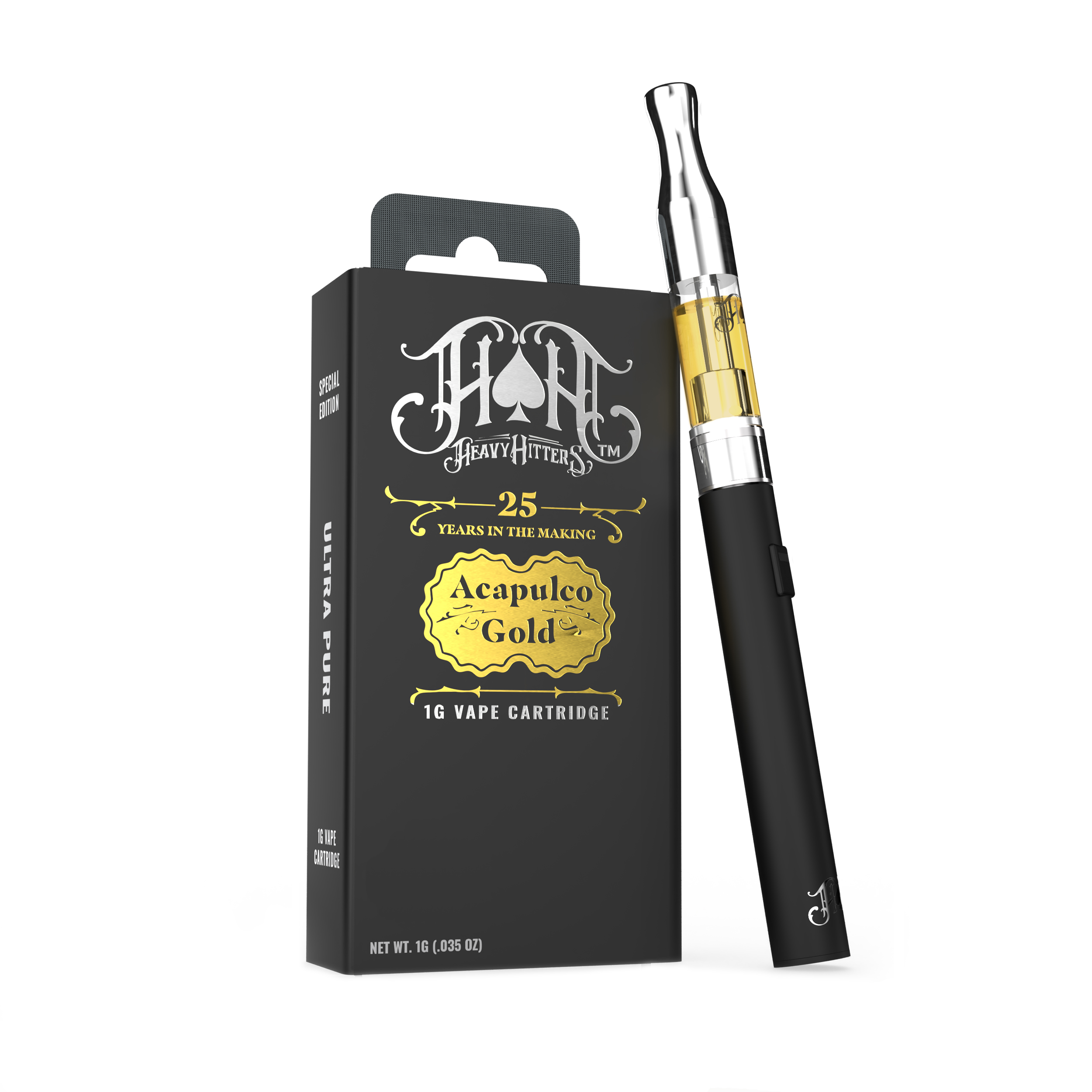 Photograph of Product: Acapulco Gold | Sativa - Ultra Extract High Purity Oil - 1G Vape Cartridge
