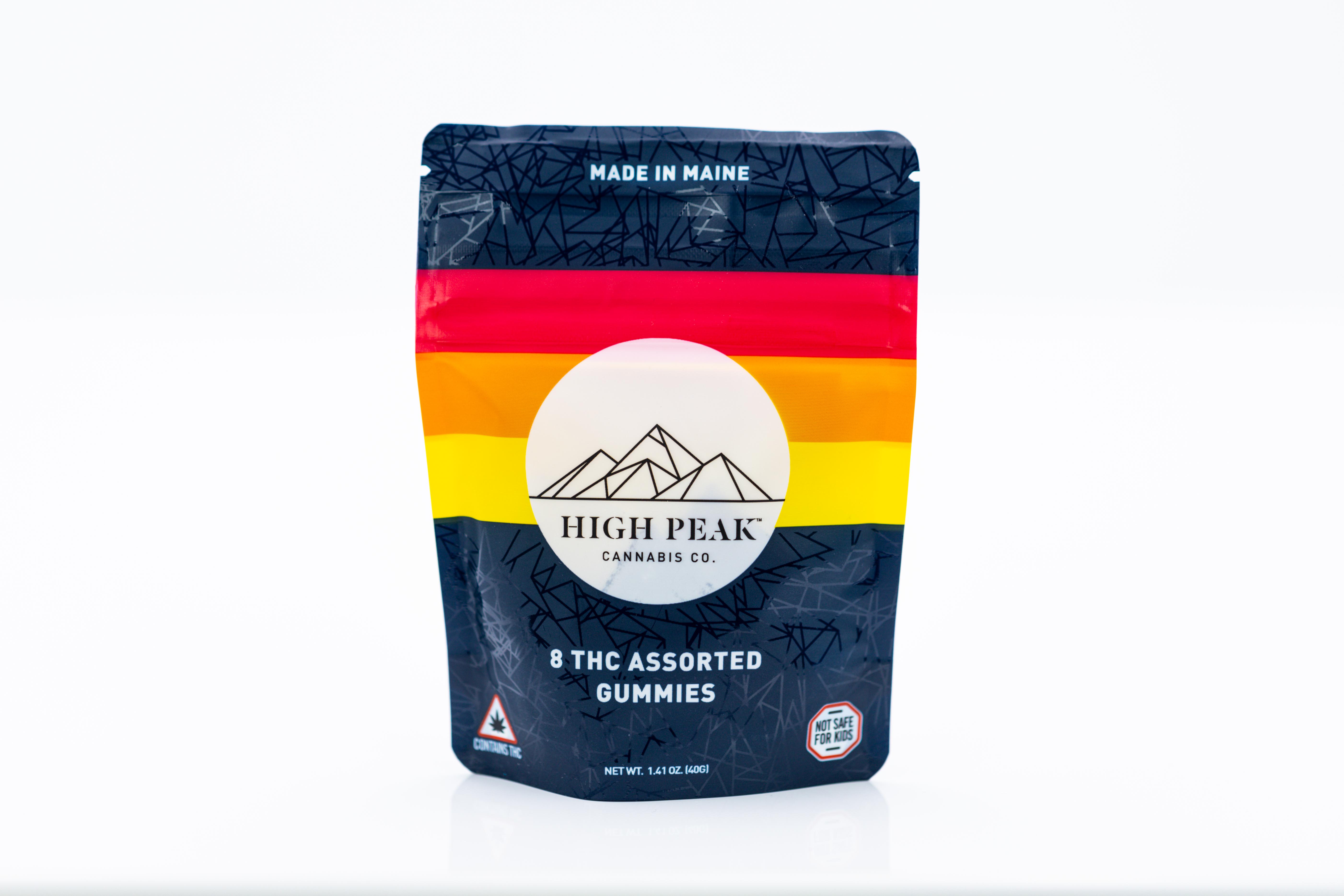 Photograph of product: High Peak Full Spectrum Gummies. 135mg . High Peak