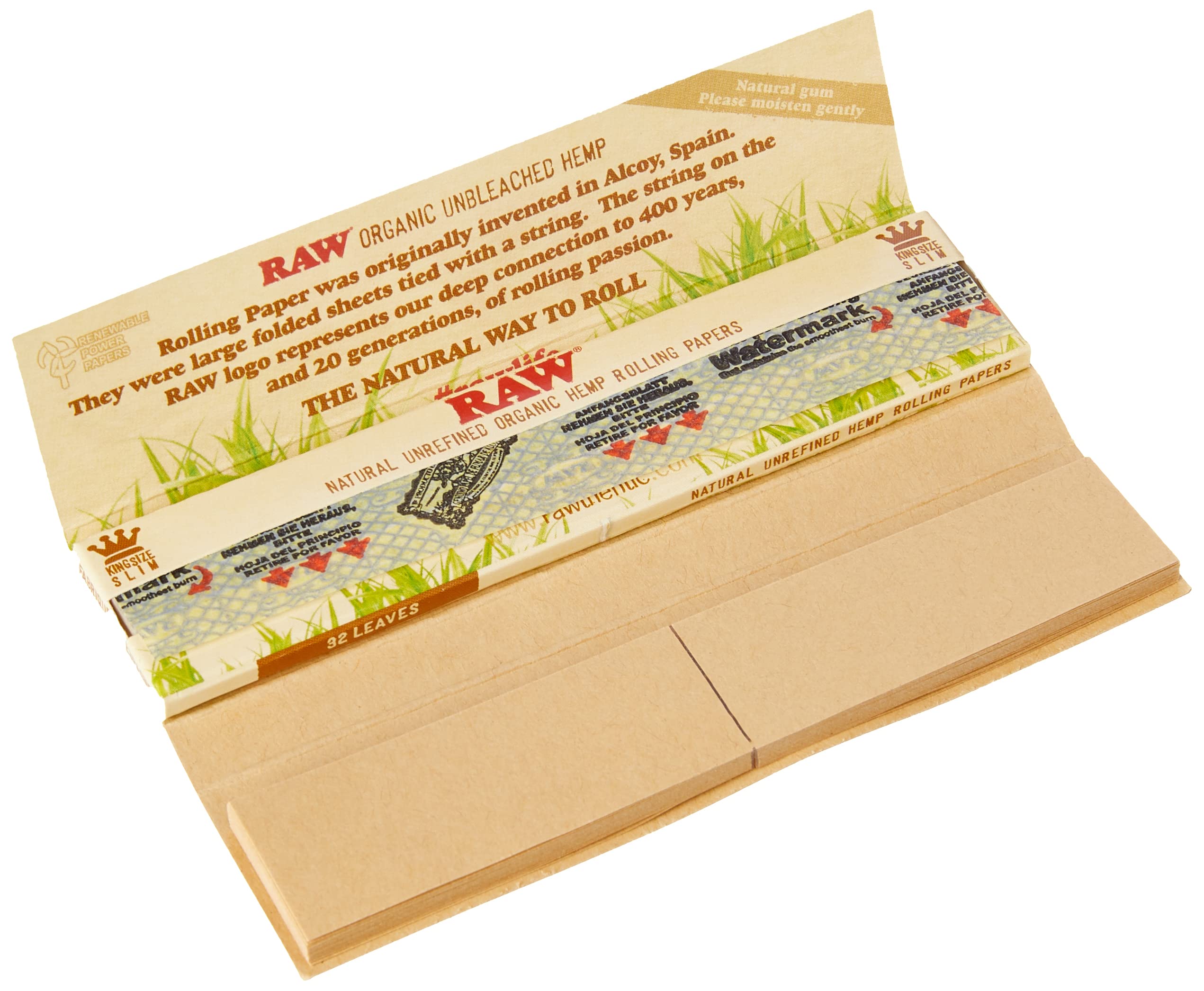 Photograph of product: RAW | Organic Connoisseur King Size w/ Tips