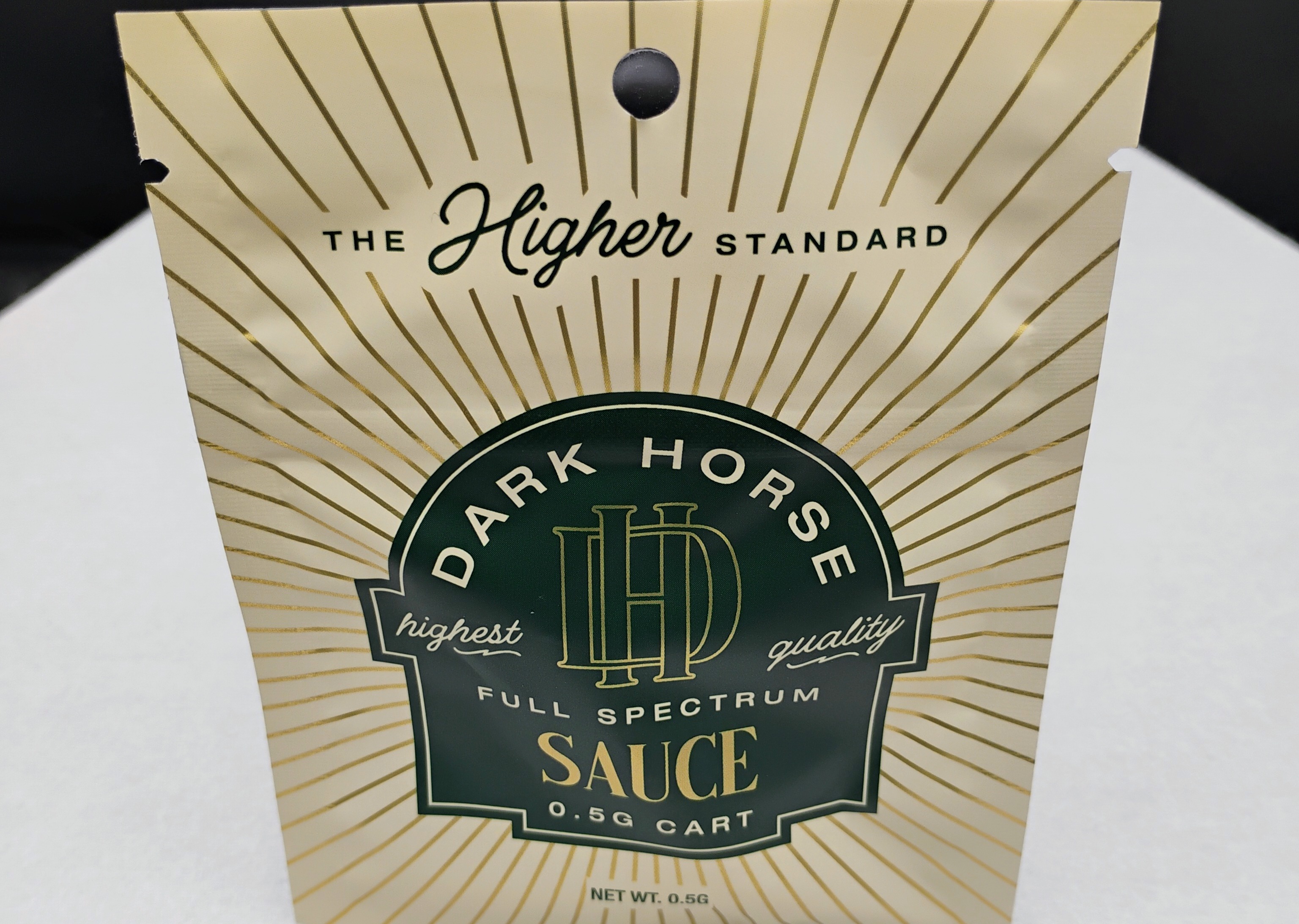 Photograph of product: Dark Horse Marshmallow OG .5g F/S Vape Cart Hybrid