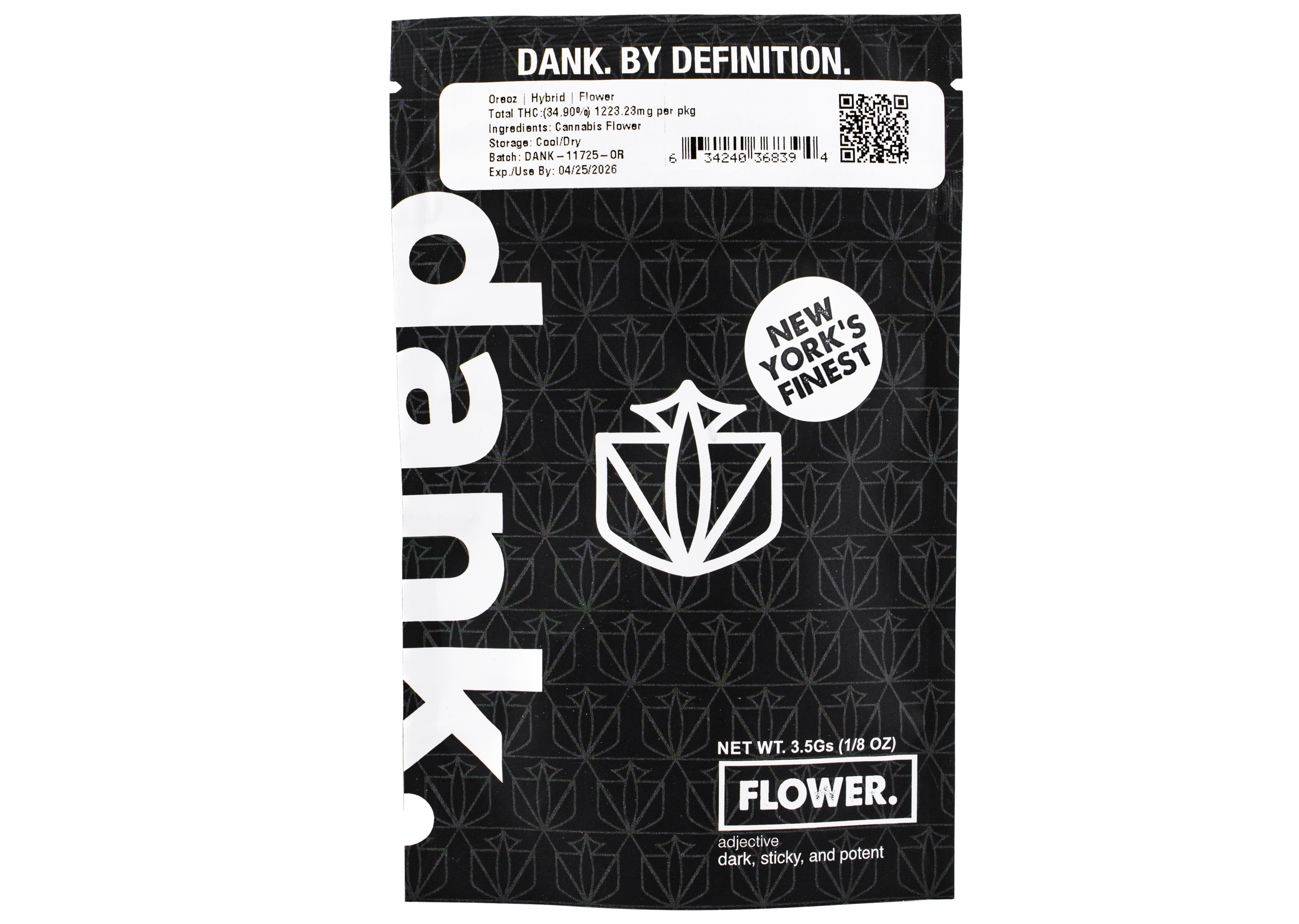 Photograph of product: DANK | Oreoz | Sungrown Flower | 3.5g