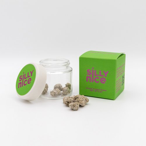 Photograph of product: SiLLY NiCE | Frosted Infused Flower | 3.5g | Flower