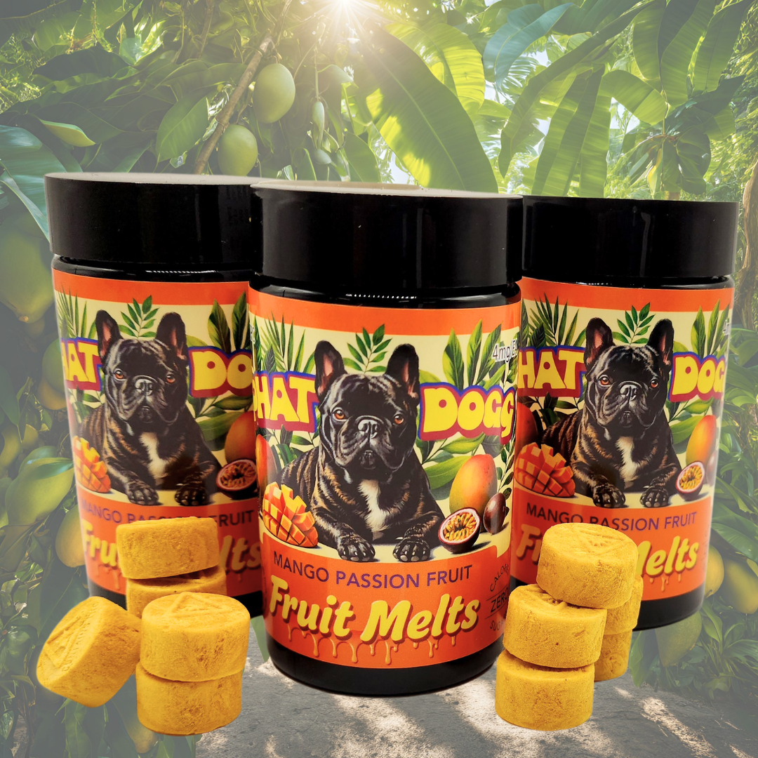 Photograph of product: Mango Passionfruit 5mg Fruit Melts (Oui'd) - 100mg