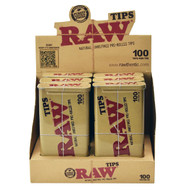 Photograph of product: RAW Filter Tips 100 count Tin