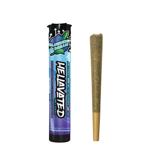 Photograph of product: Blueberry Dream | Juicy Stickz | Infused Pre-Roll 1pk | 0.75g