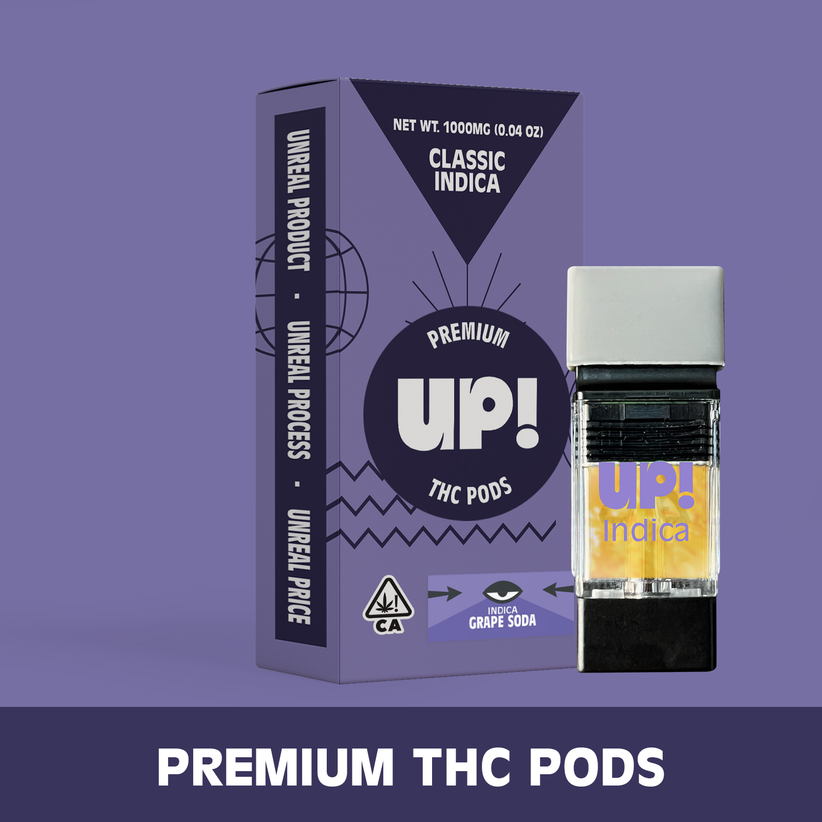 Photograph of product: UP! - Grape Soda (Oui'd) Classic Pod