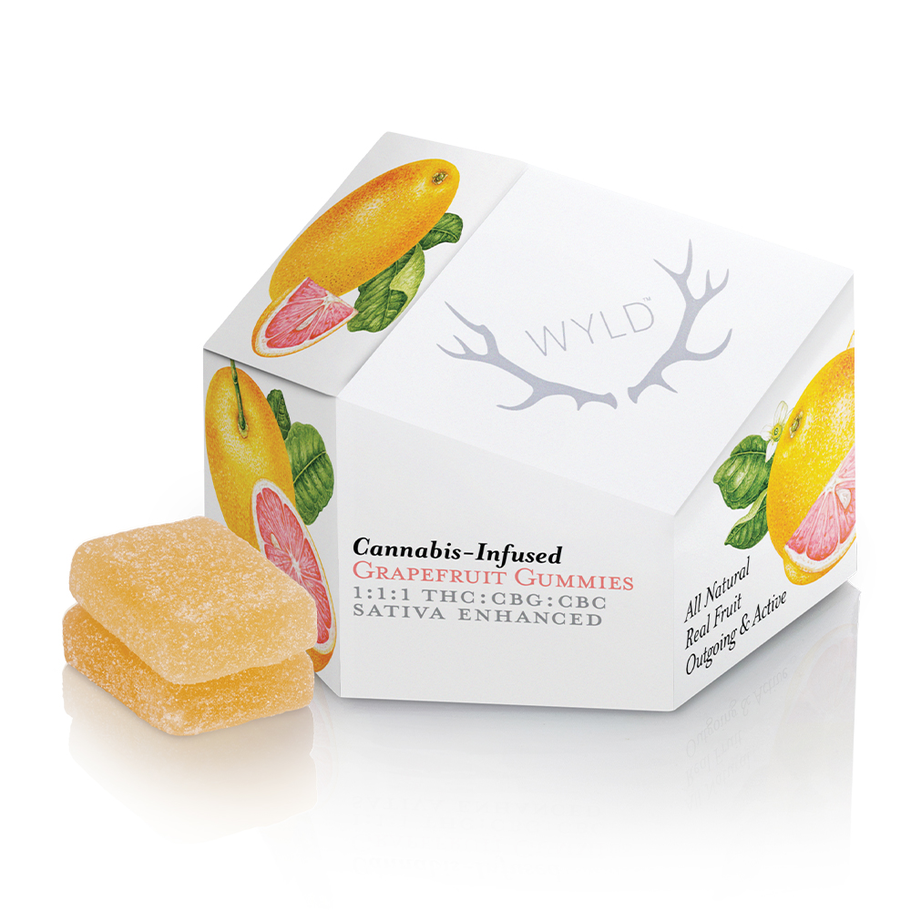 Photograph of product: GRAPEFRUIT 1:1:1 TH-oui:CBG:CBC GUMMIES