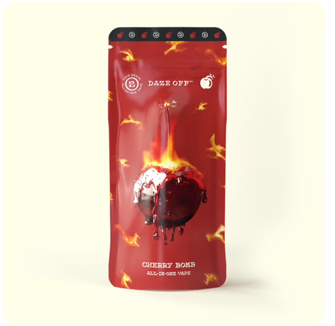 Photograph of product: Daze Off - Disposable Vape - Cherry Bomb (2g)