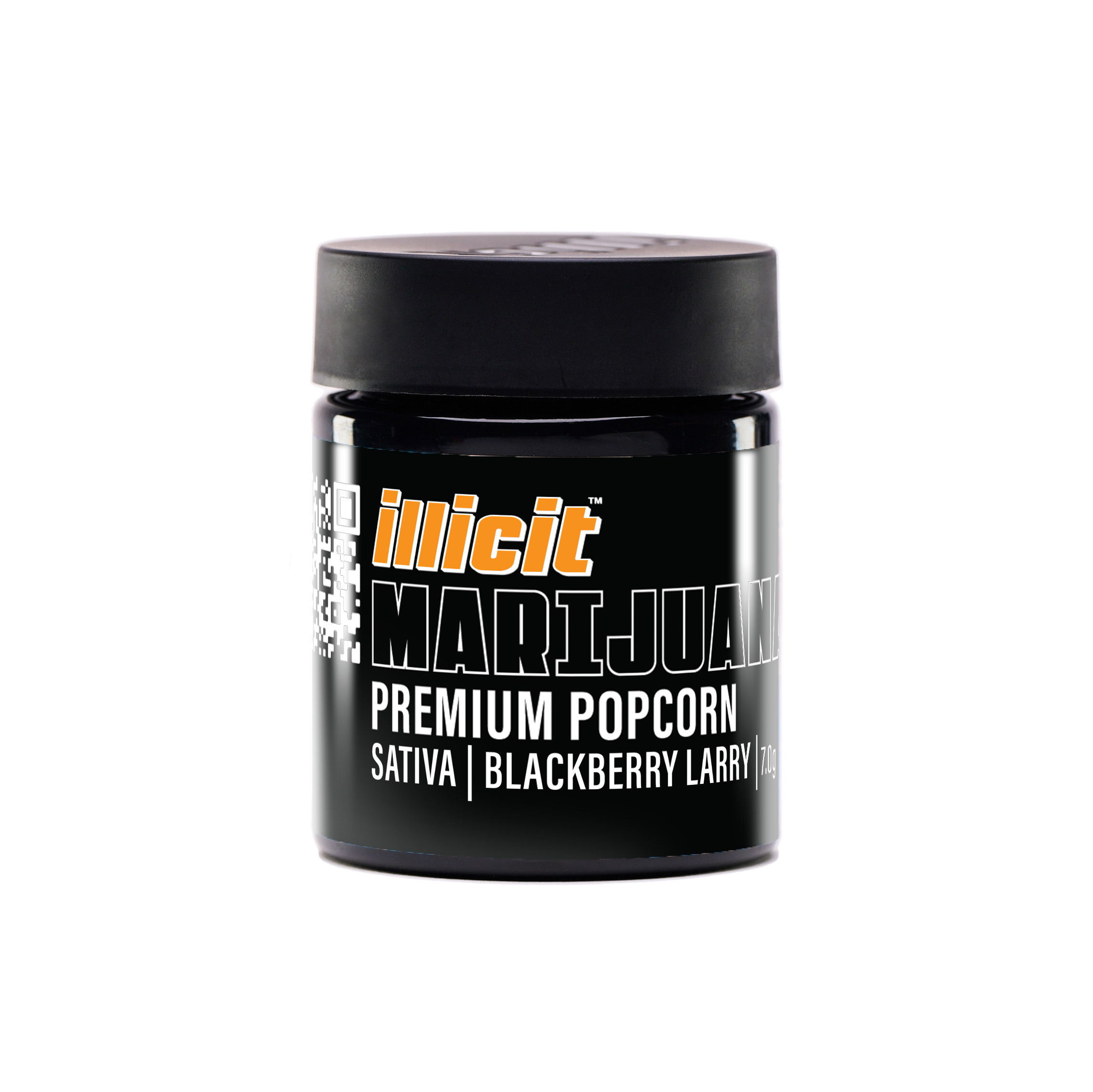 Photograph of product: Blackberry Larry - Illicit - 7g Pre-Packaged - Small Buds