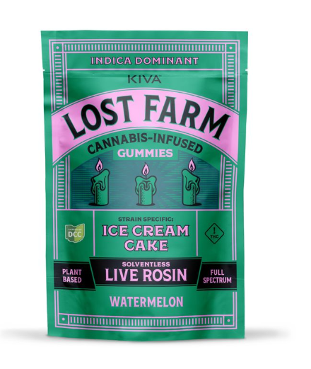 Photograph of product: Lost Farms | Watermelon 10pc | 100mg Live Rosin Gummies