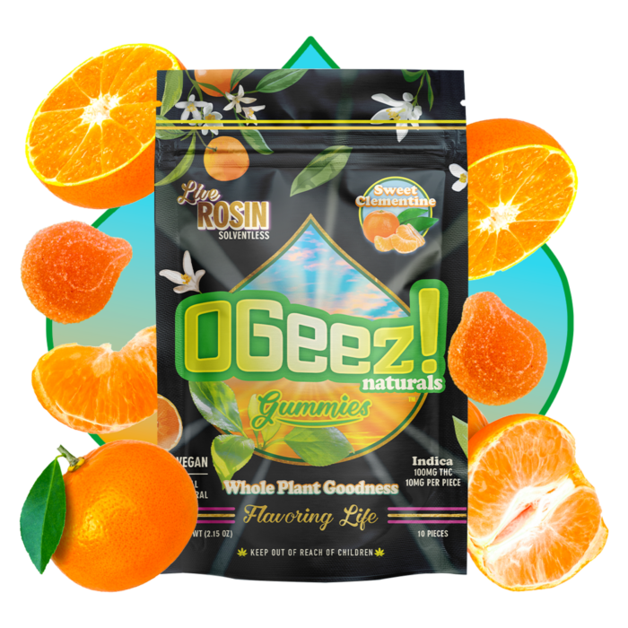 Photograph of product: OGeez! Naturals - Sweet Clementine - Live Rosin 100mg (10pcs)
