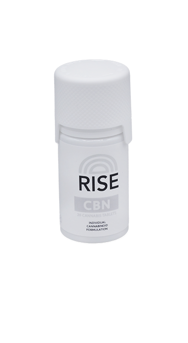 Photograph of product: RISE CBN TABLETS - 200MG