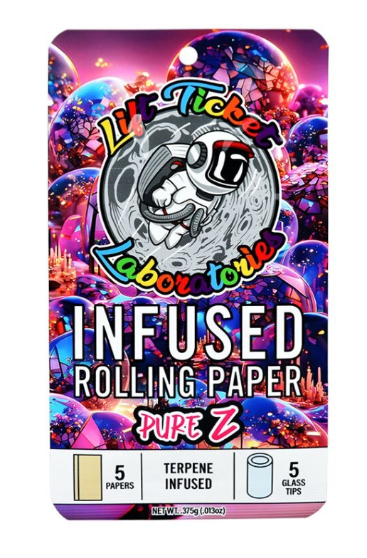 Photograph of product: Papers - King Size - Terpene Infused + Glass Tip - 5pc - Pure Z
