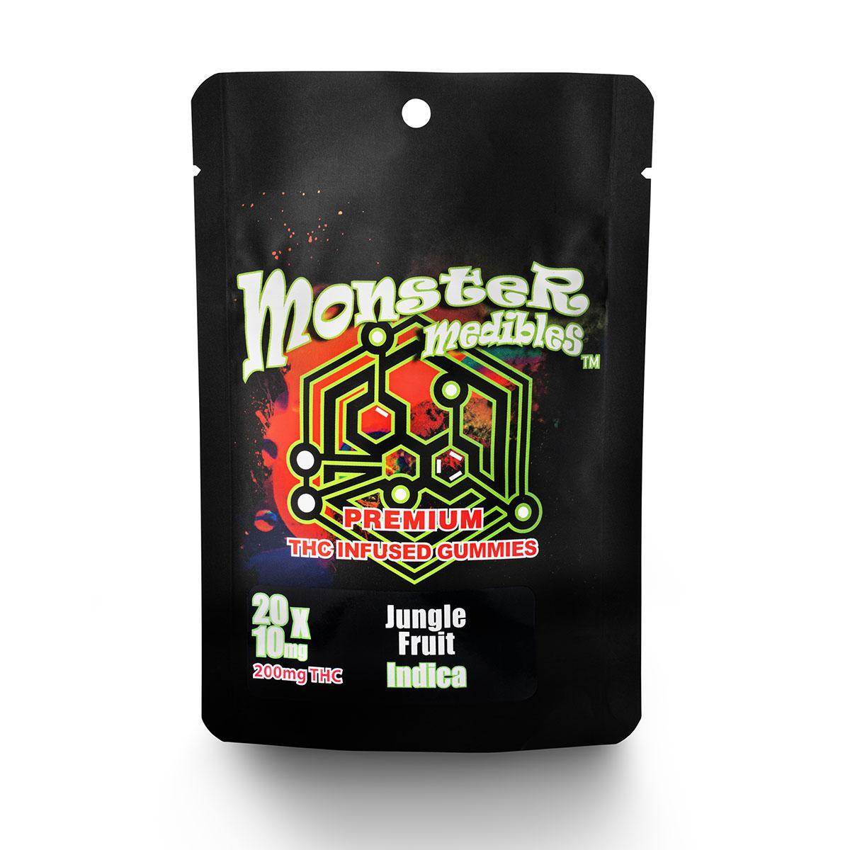 Photograph of product: Gummy - MONSTER X - JUNGLE FRUIT - 20mg/pc