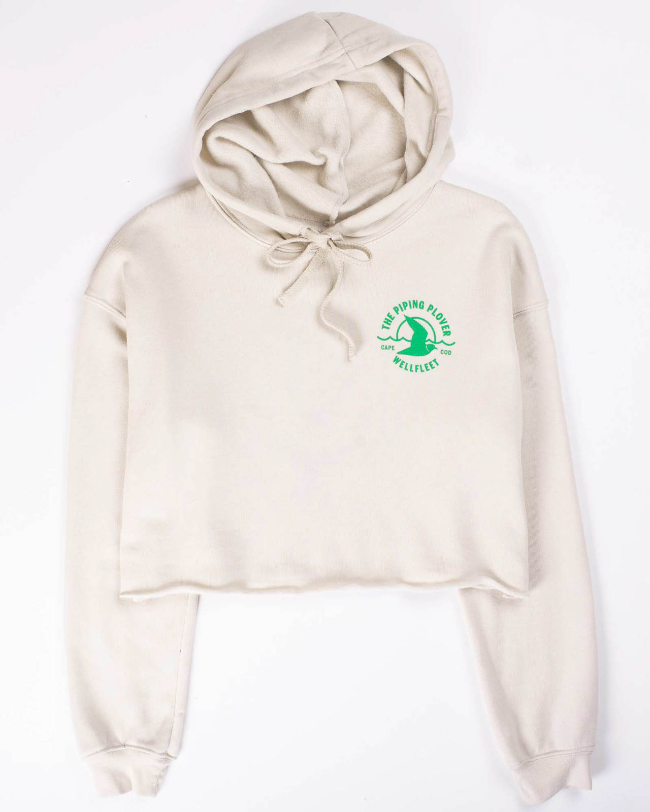 Photograph of product: Cropped Hoodie Sweatshirt (Beige) - S
