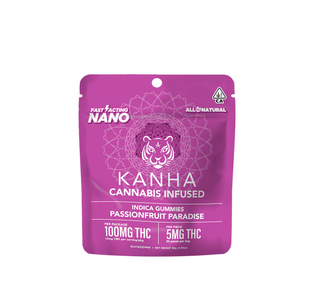 Photograph of product: Passionfruit Paradise-Nano Gummies 100 MG - 