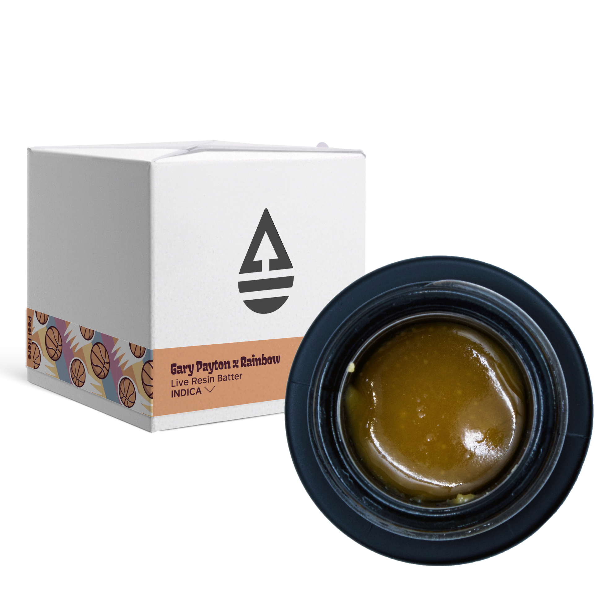 Photograph of product: Gary Payton x Rainbow | Live Resin Batter 3.5g | Oui'd