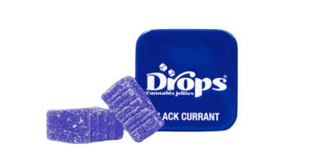 Photograph of product: Drops - Black Current 2pk 100mg - 