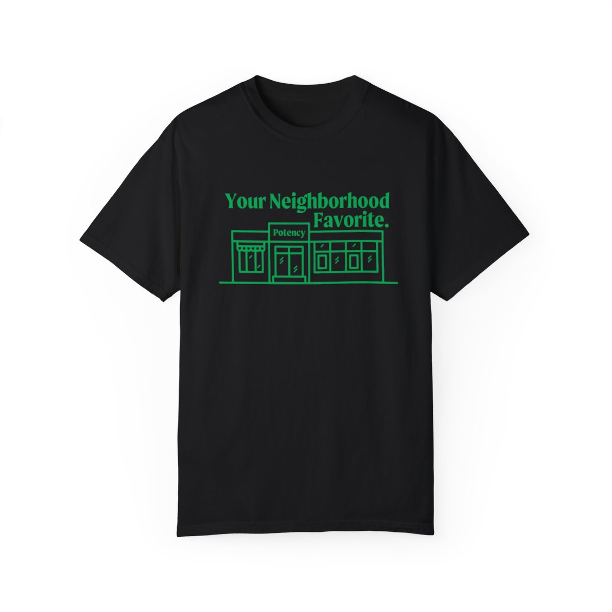 Photograph of product: Black "Neighborhood Favorite" T-Shirt - XL