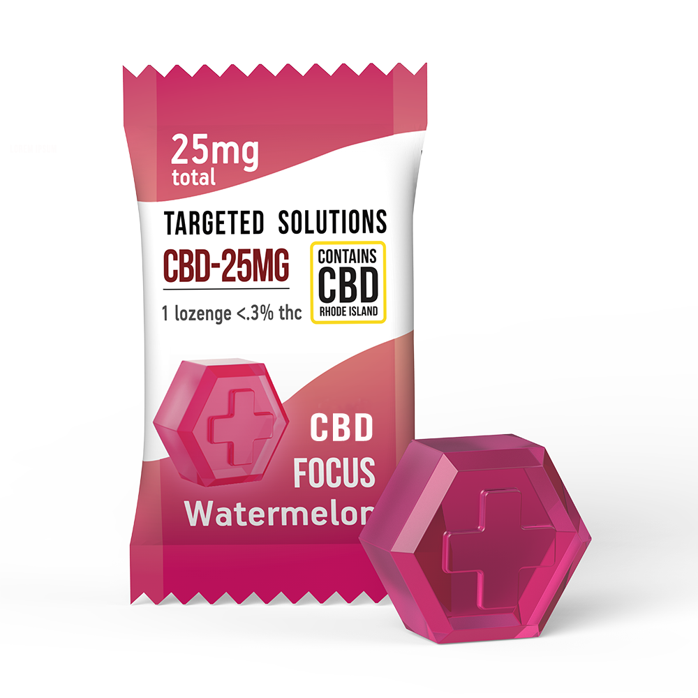 Photograph of product: Focus Watermelon CBD - 5pk Lozenges