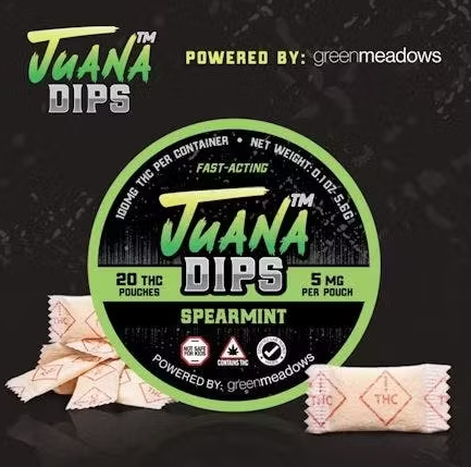Photograph of product: Juana Dips - Spearmint - Dip Pouch (100mg)