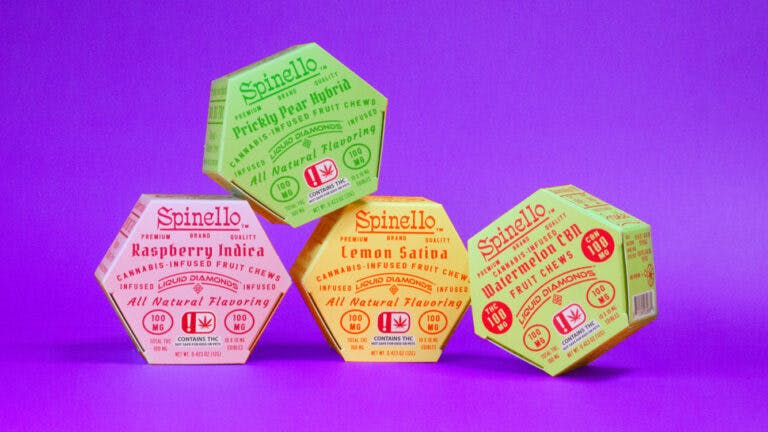 Photograph of product: 100MG Spinello Fruit Chews- Lemon Oui'd $12