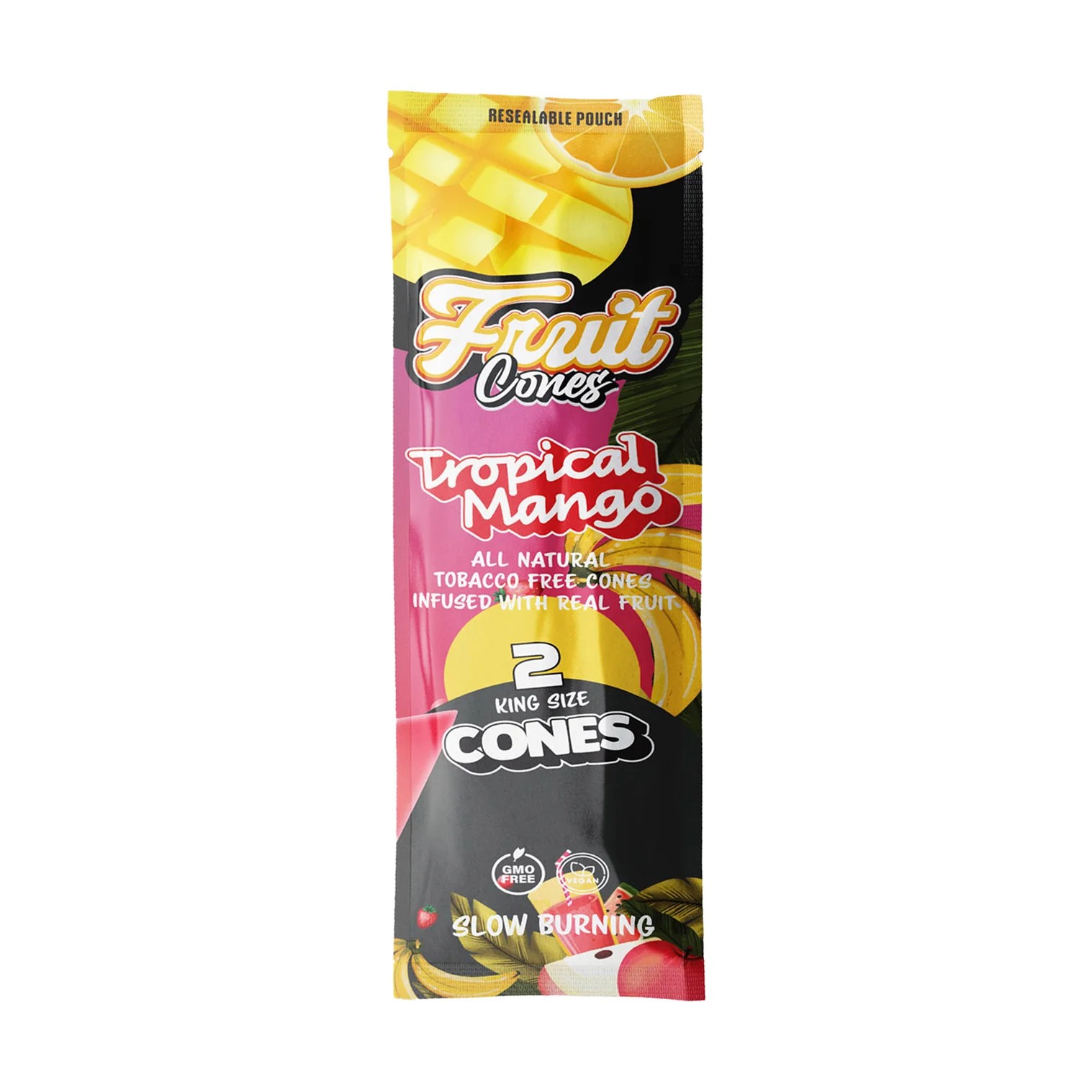 Photograph of Product: Fruit Cuts Natural Pulp Cones King Size - Tropical Mango