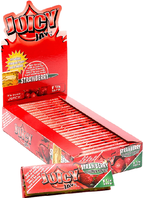 Photograph of product: Juicy Jay's | 1 1/4" Strawberry