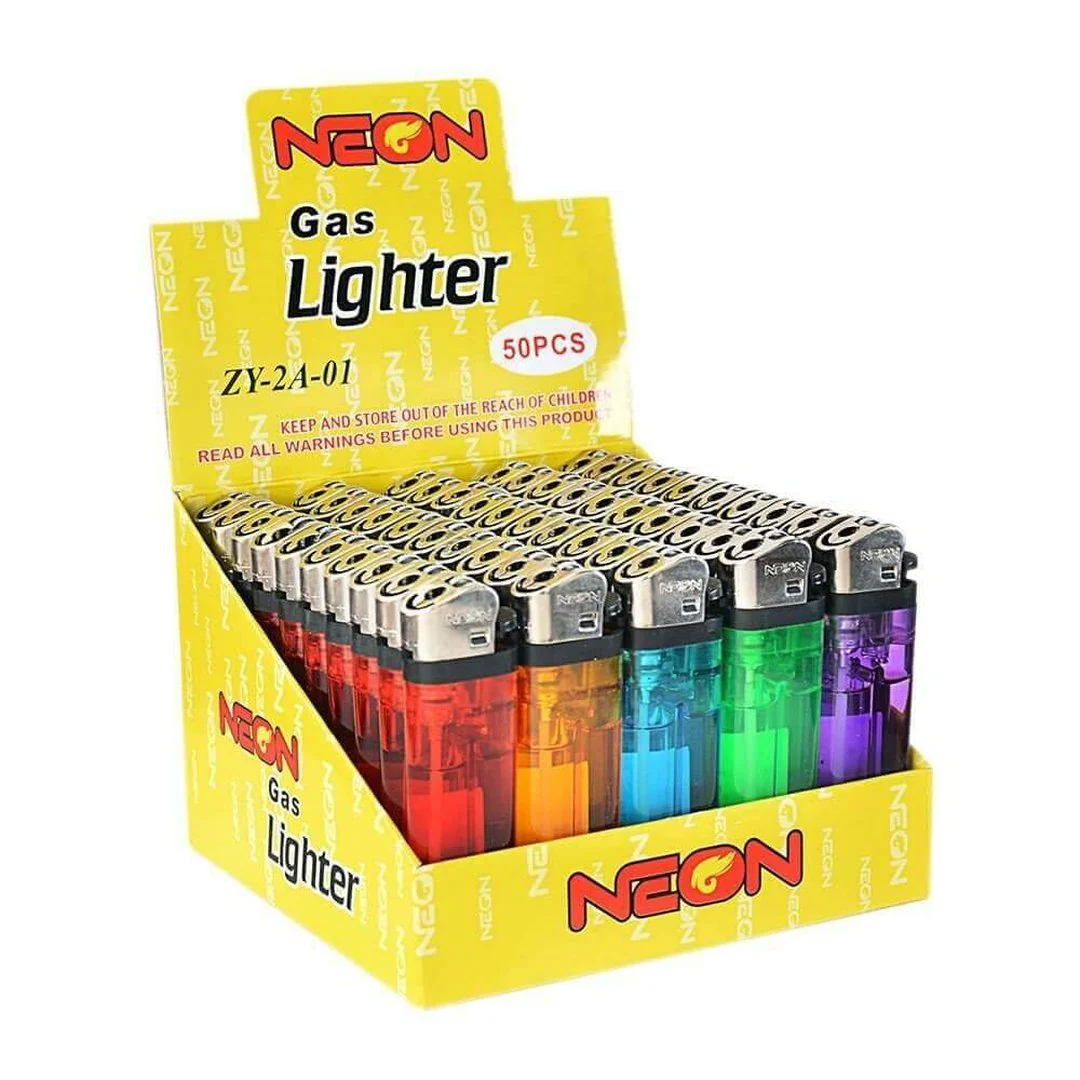 Photograph of product: Neon Gas Lighter | Assorted Colors