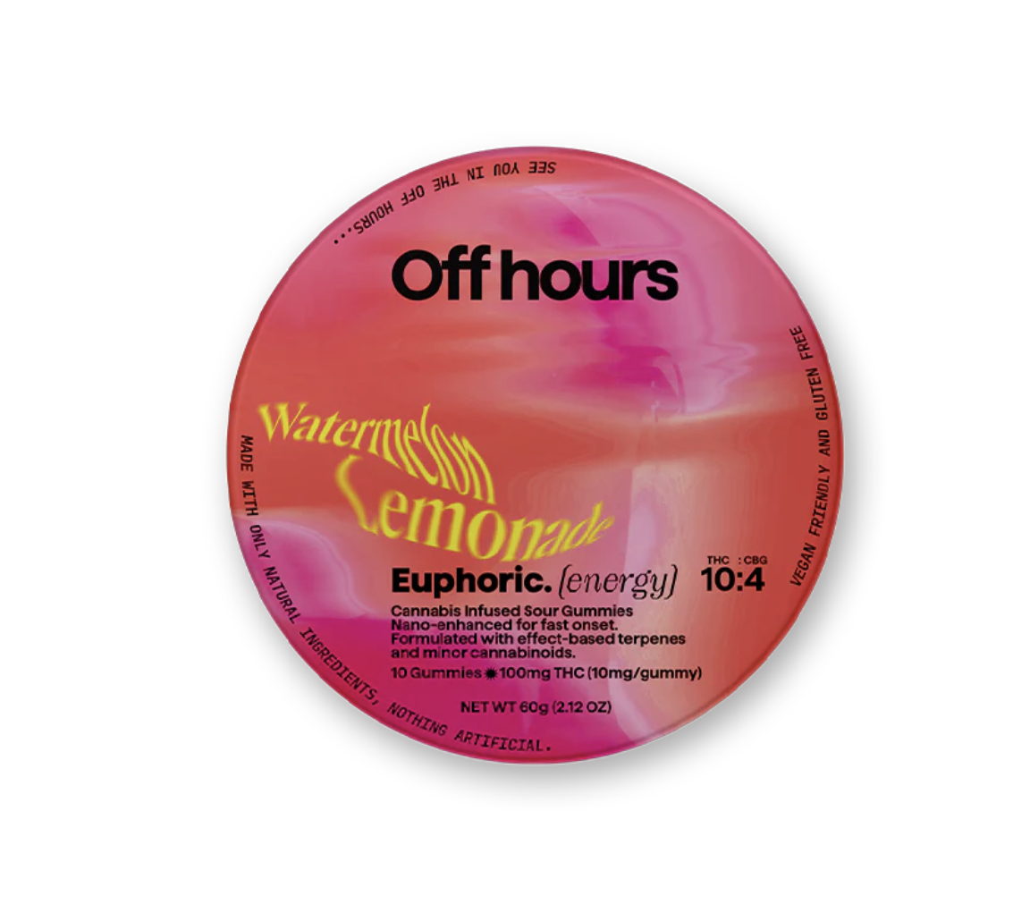 Photograph of product: Off Hours | Euphoric | 100mg | 10ct
