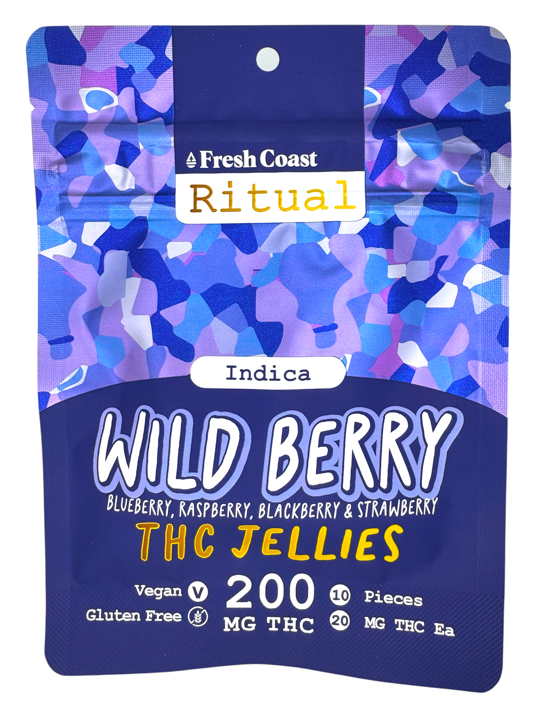 Photograph of product: 200mg Wild Berry Ritual Gummies