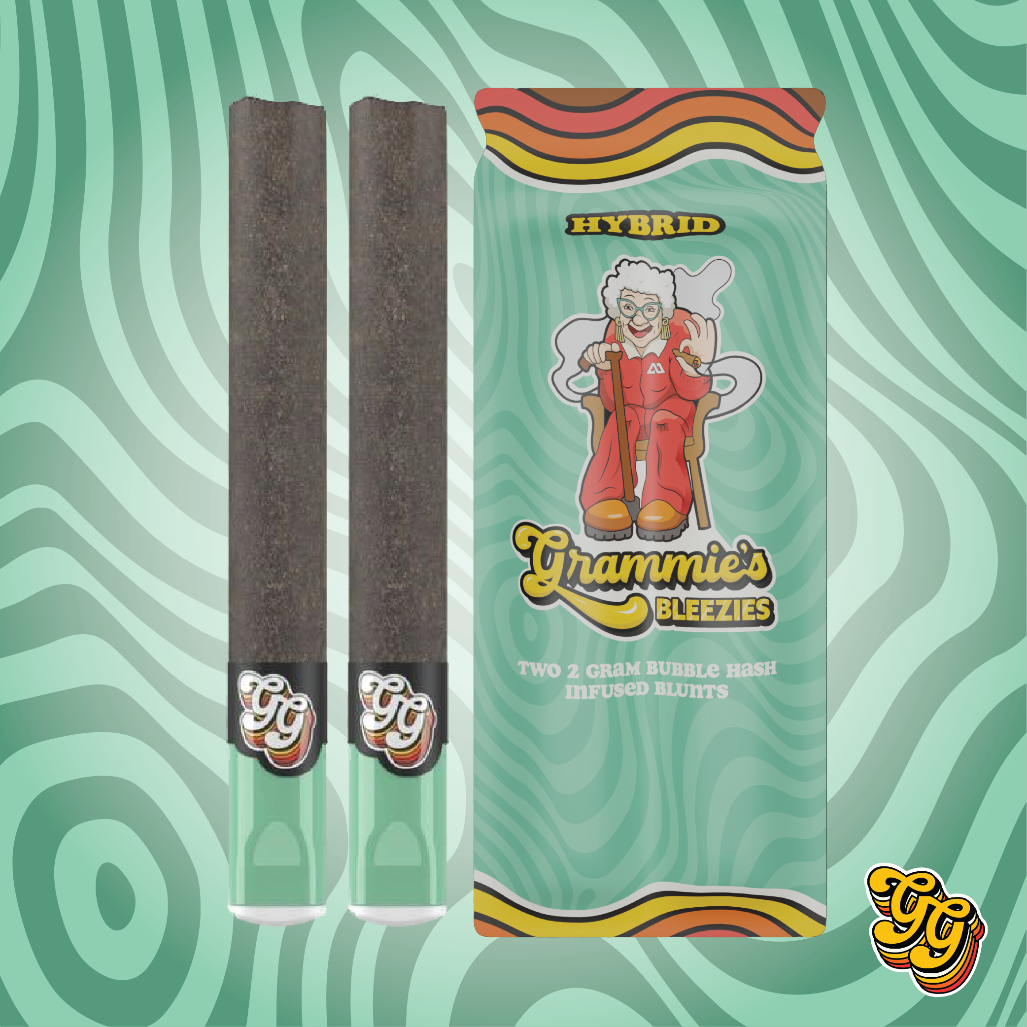 Photograph of product: Grammie's Grams | au chocolat Infused Blunt 2 Pack | Cosmic Crisp | 4g