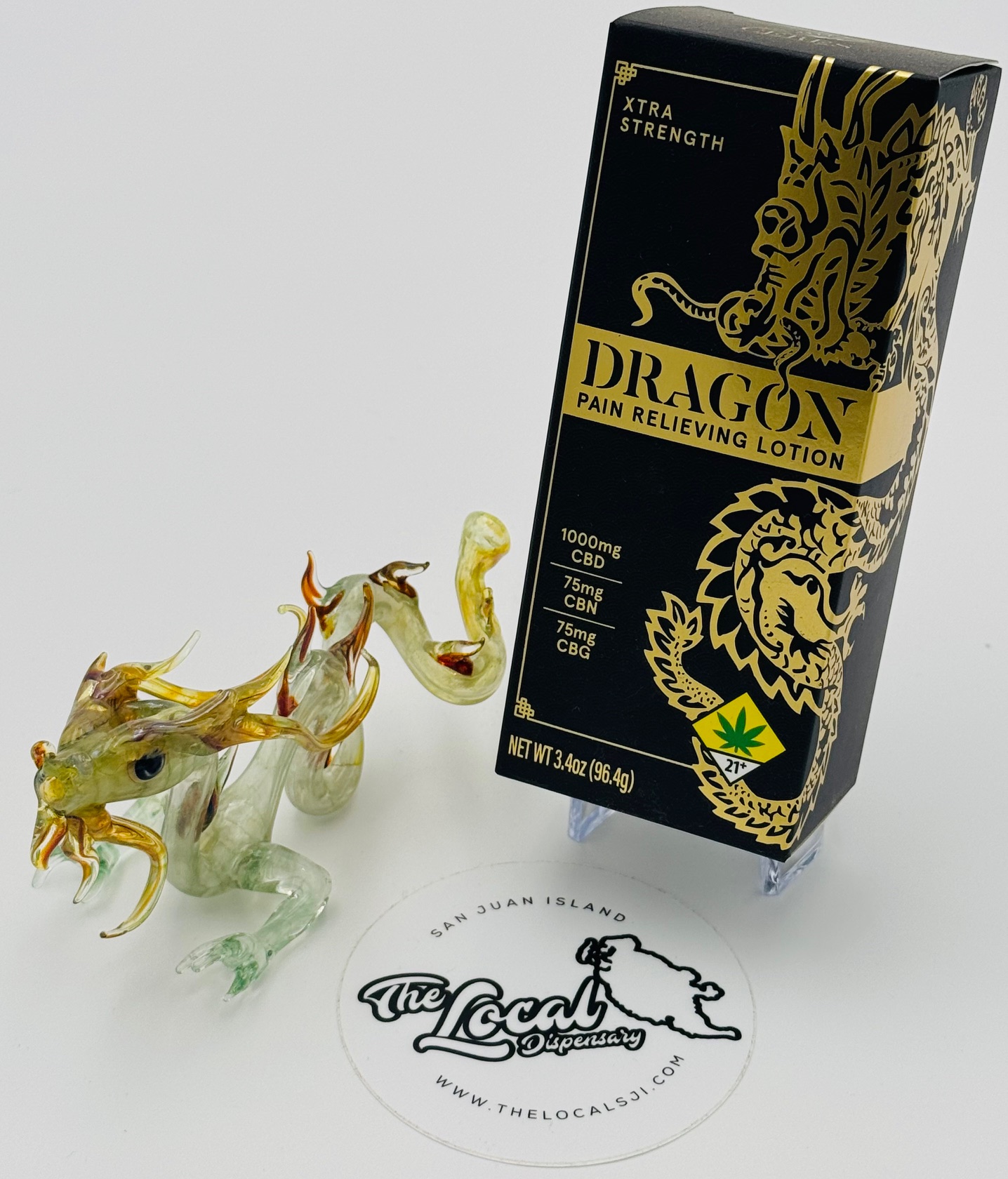 Photograph of Product: Xtra Strength CBD Dragon Lotion Squeeze 3.4oz