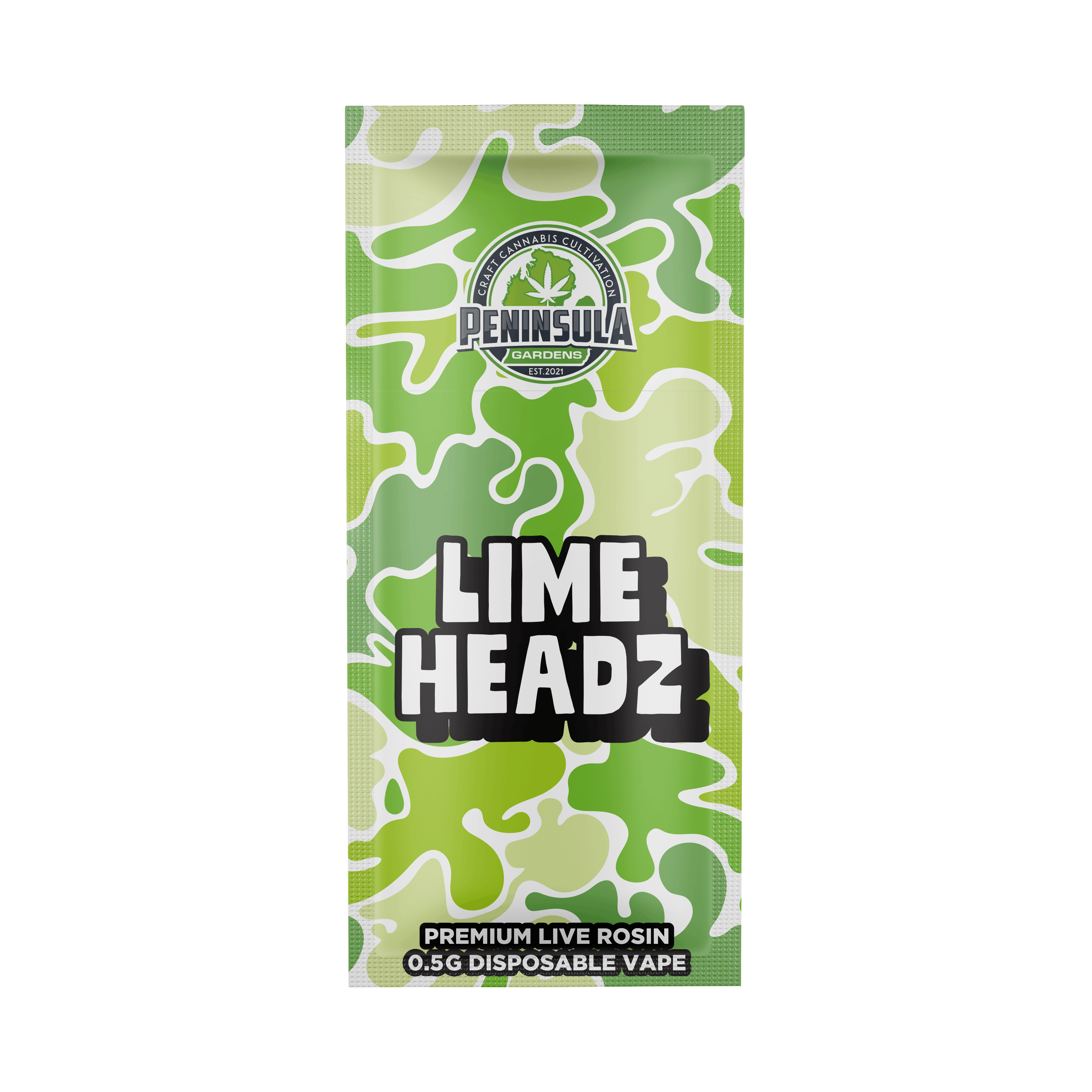 Photograph of Product: Lime Headz Rosin Disposable
