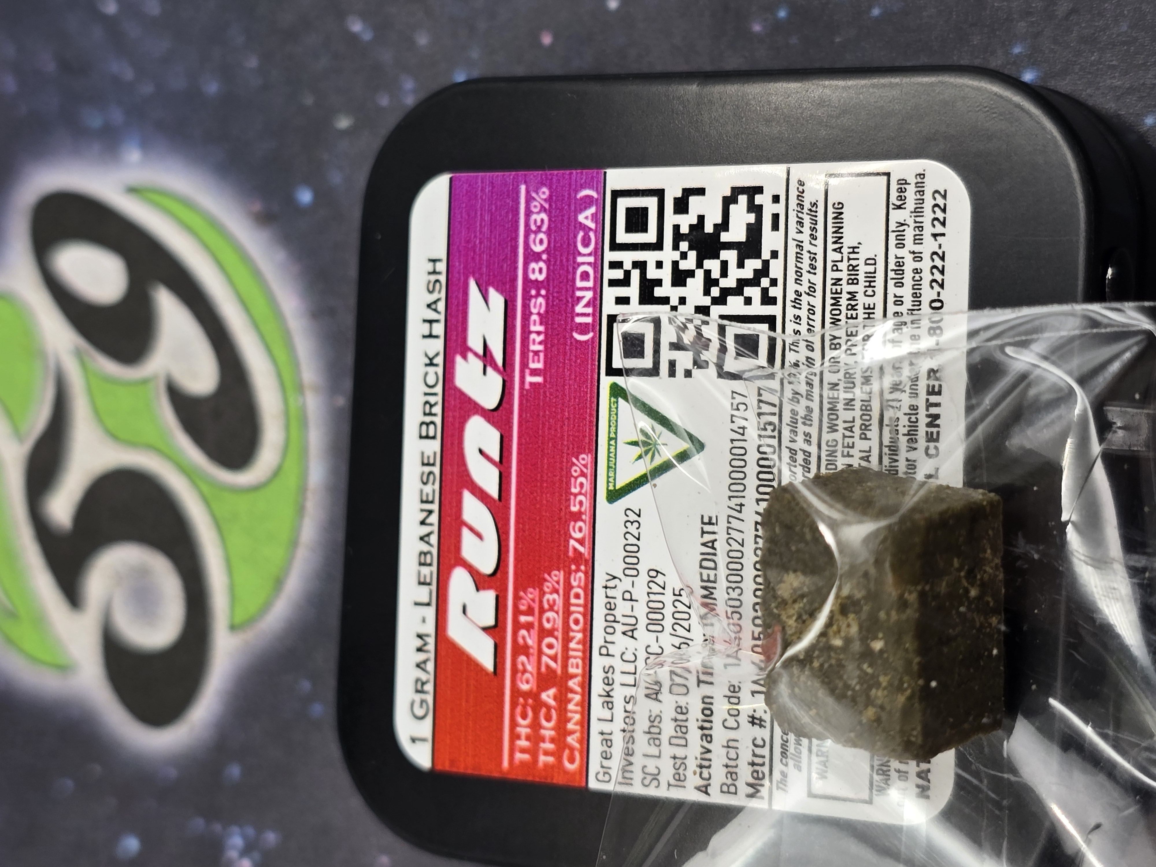 Photograph of product: Old School au chocolat | Runtz Brick au chocolat