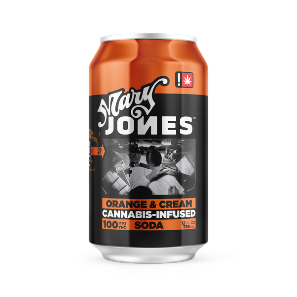 Photograph of product: Mary Jones Orange & Cream 100mg Soda