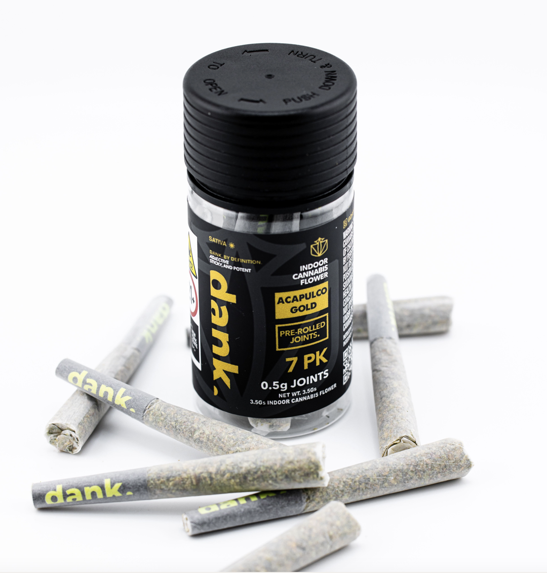 Photograph of product: Dank | Acapulco Gold | 7ct | 3.5g