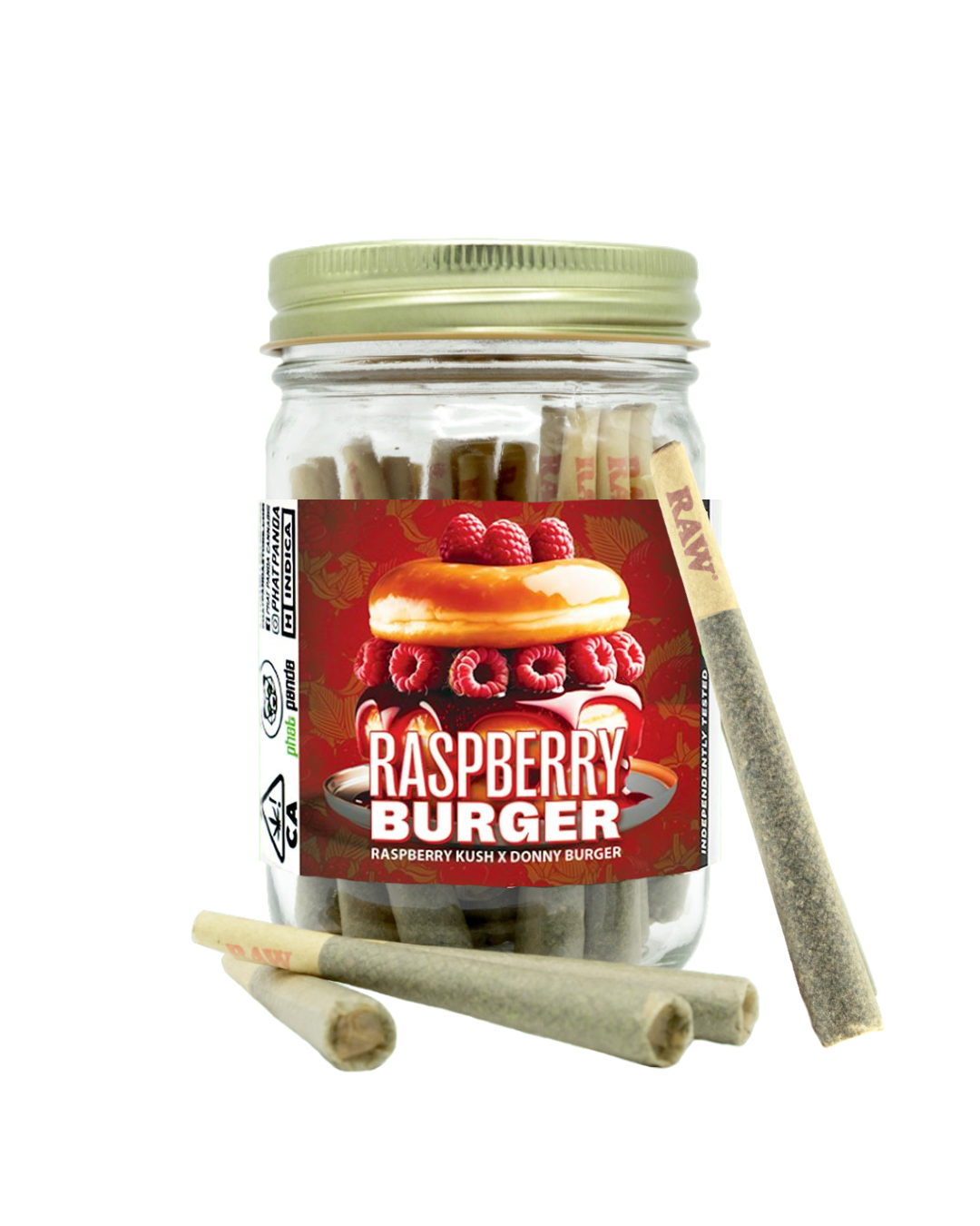 Photograph of product: RASPBERRY BURGER (H) 14PK PREROLLS