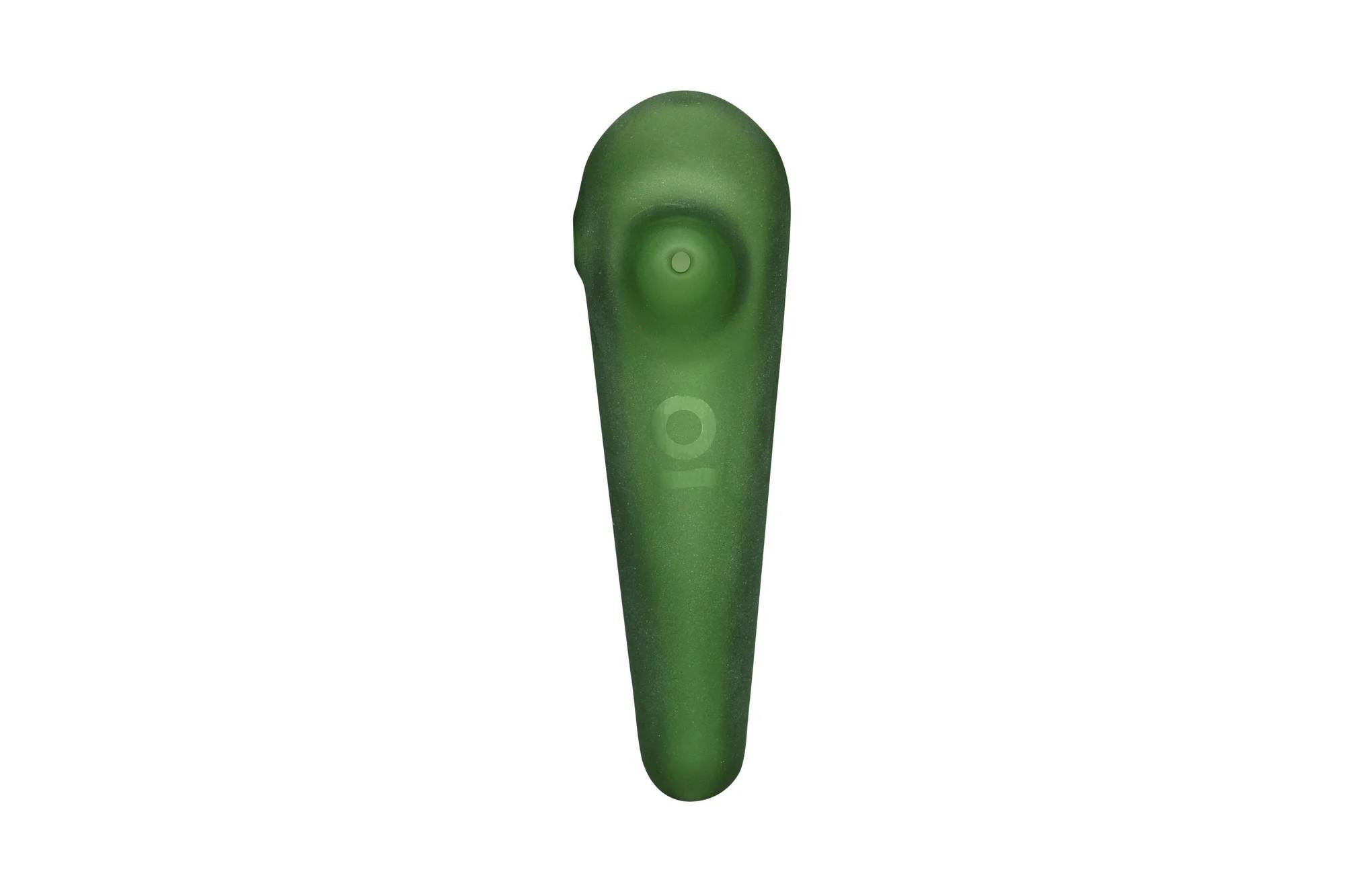 Photograph of product: Teardrop Spoon Pipe | Frosted Green