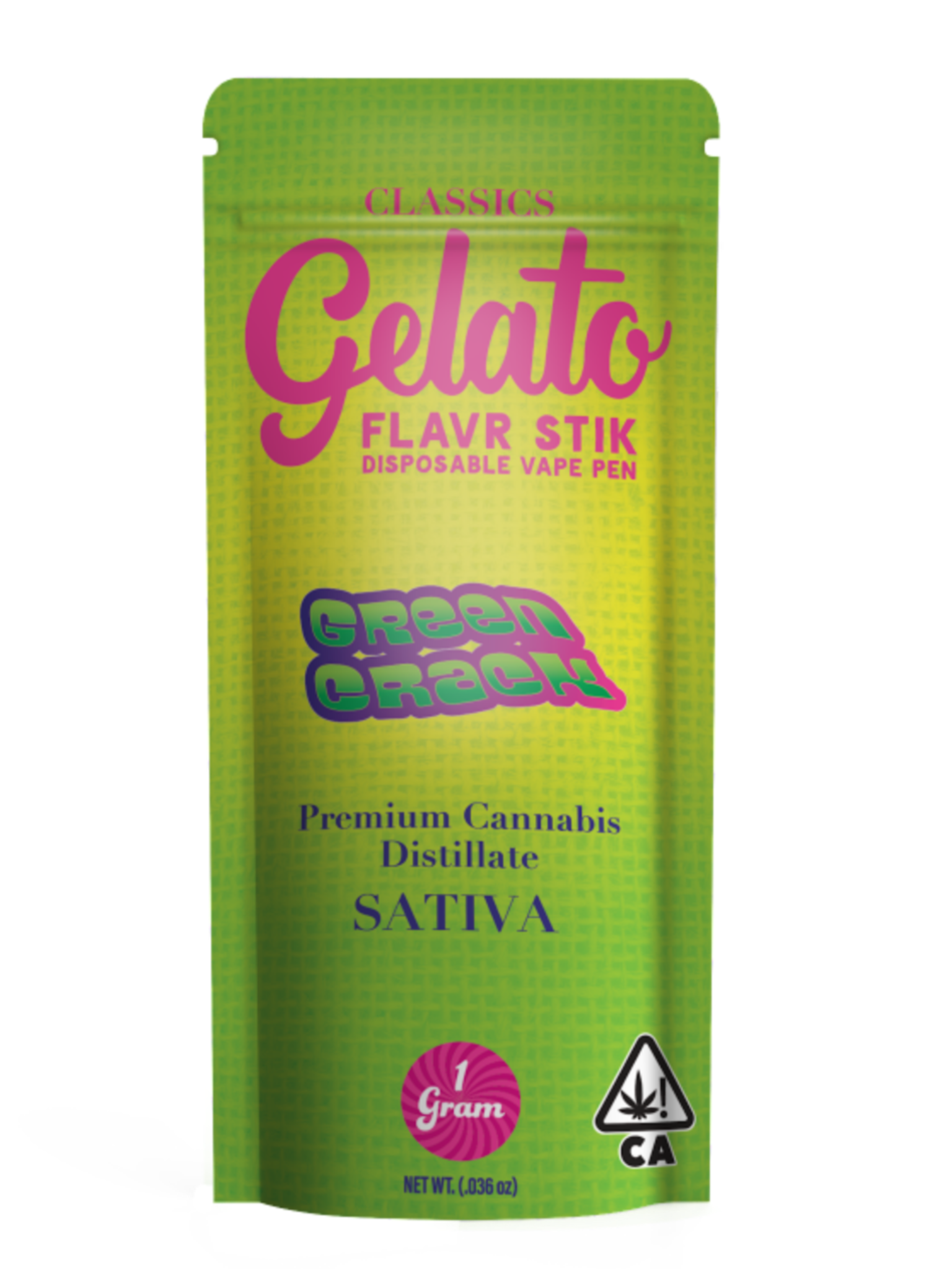 Photograph of product: GREEN CRACK (S) 1G "CLASSICS" DISPOSABLE