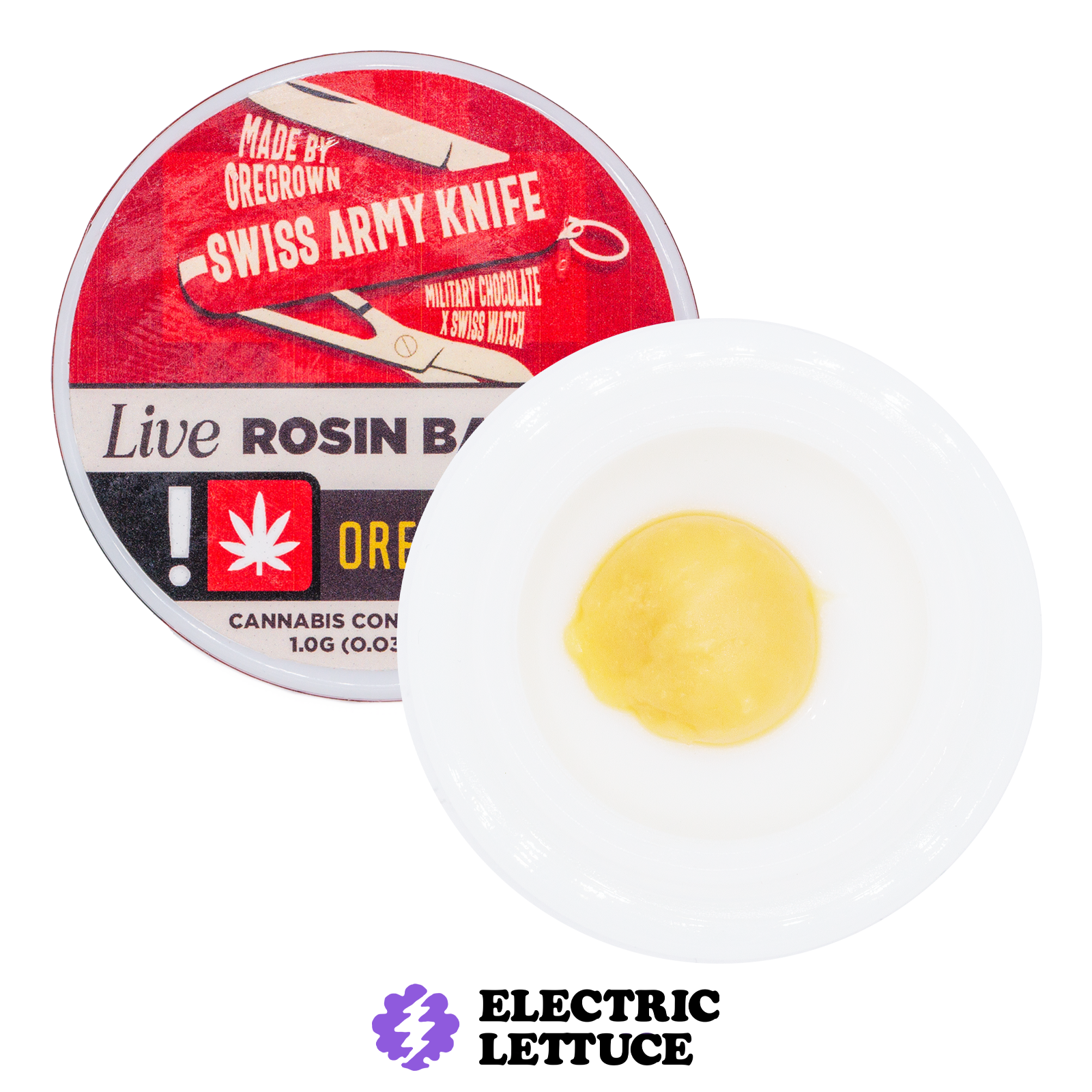 Photograph of product: Oregrown Swiss Army Knife Live Rosin 1g