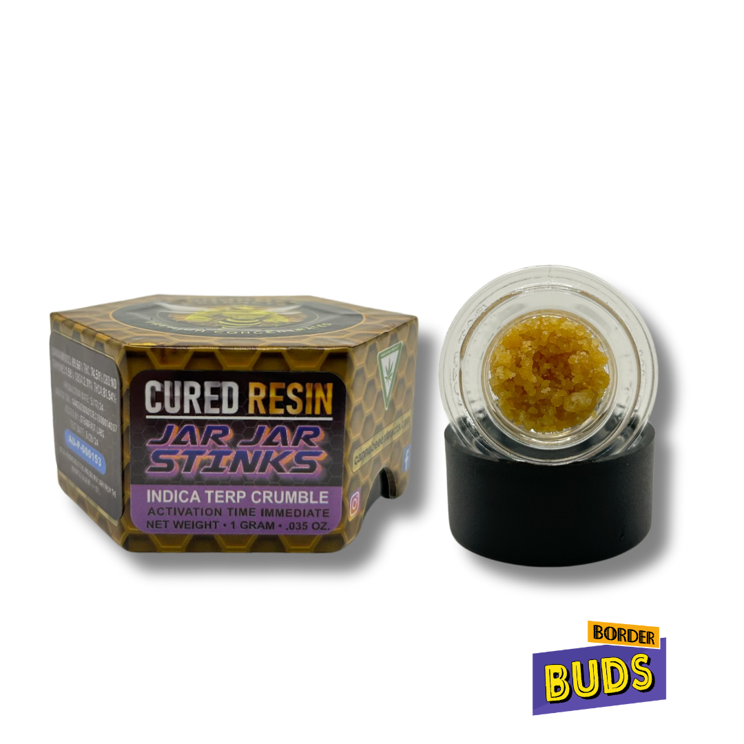 Photograph of product: Jar Jar Stinks | Cannabee Extracts | 1g | Cured Resin