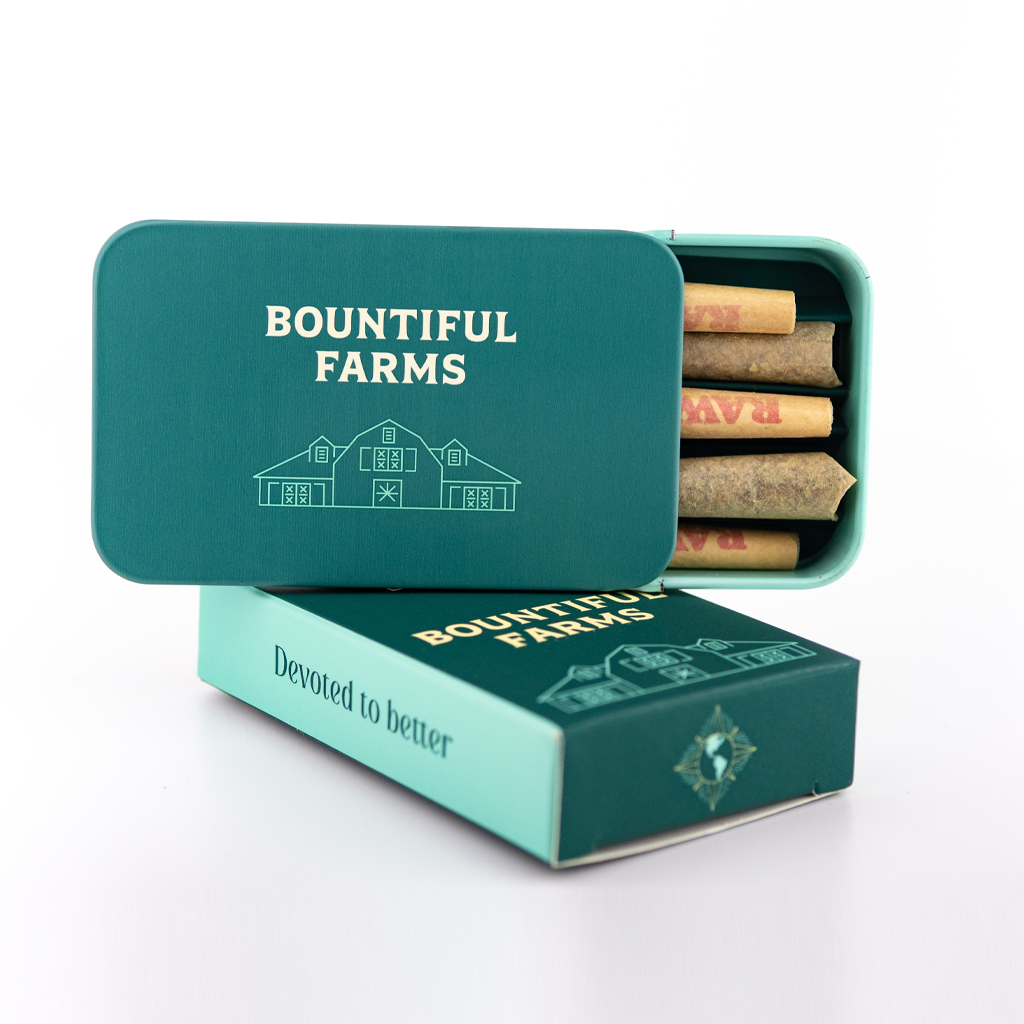 Photograph of product: Bountiful Farms | Sugar Shack | 1.75g Pre-Roll Pack